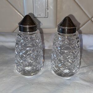 RARE Vintage Waterford Crystal Glandore Salt & Pepper Shakers 1976